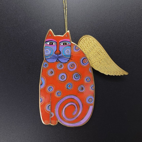 Bradford Editions Other - Laurel Burch SOPHIA Angeli-Cats Bradford Cat Angel Christmas Ornament‎ Porcelain